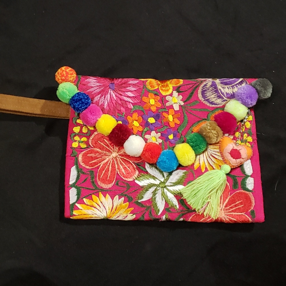 Beautifully designed embroidered clutch-SOLD